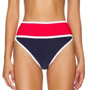 Beach Riot Carlota Bikini Bottoms Color Blocked Size XS